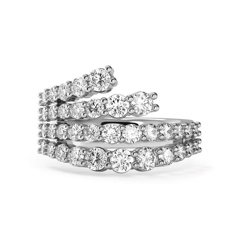 Damen Funkelnder Mehrsteinring mit luxuriösem Design Shop Nory