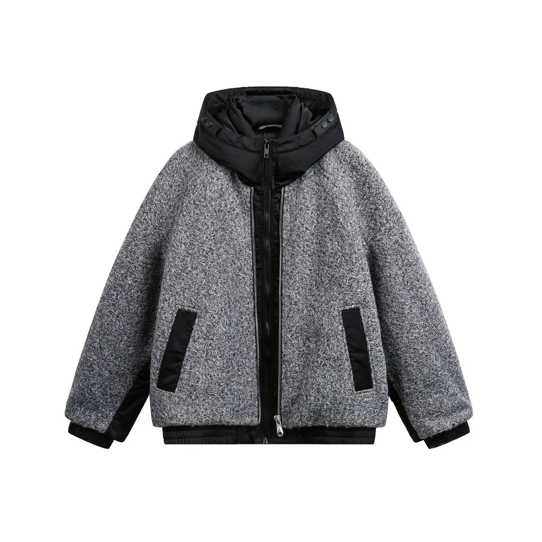 Damen Oversize Wollmix Bomberjacke mit gesteppter Kapuze Shop Nory