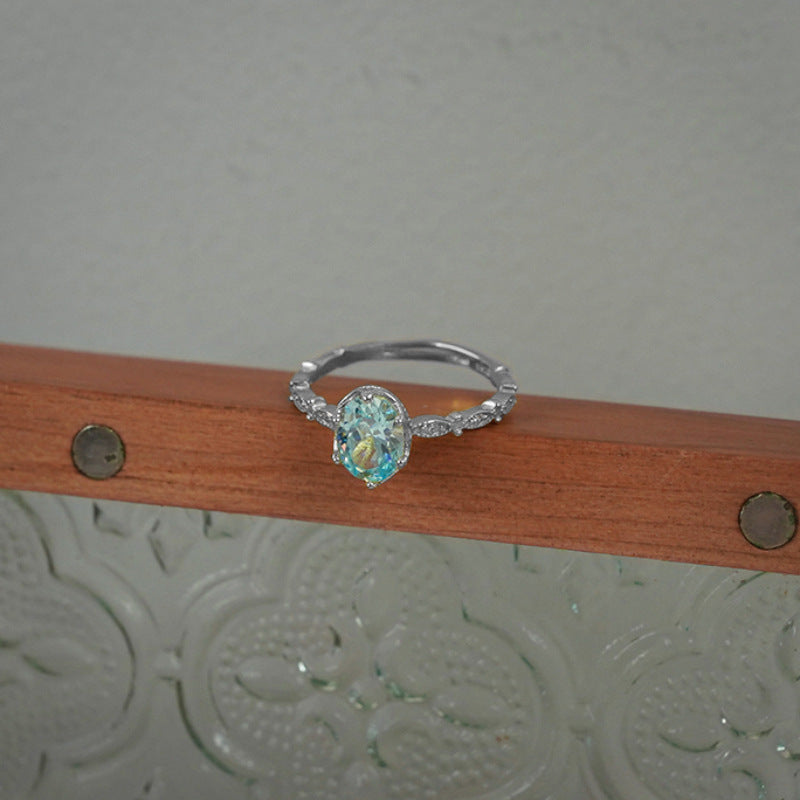 Damen eleganter Verlobungsring mit glitzerndem Stein Shop Nory