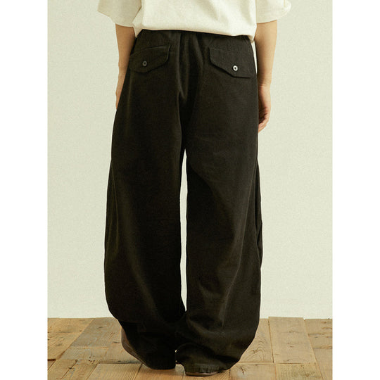 Herren Weite Baggy-Cargo-Hose mit Faltendetails und elastischem Bund Shop Nory