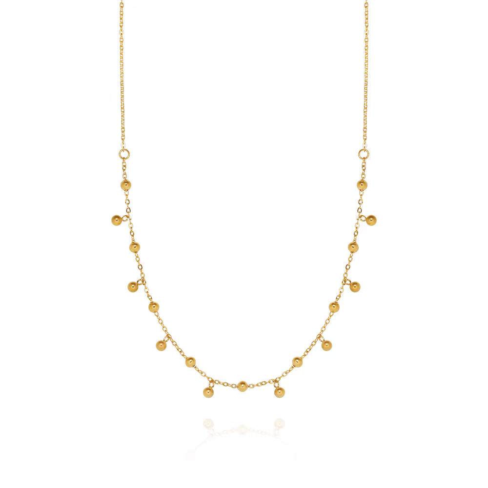 Damen Zarte Perlenkette Shop Nory