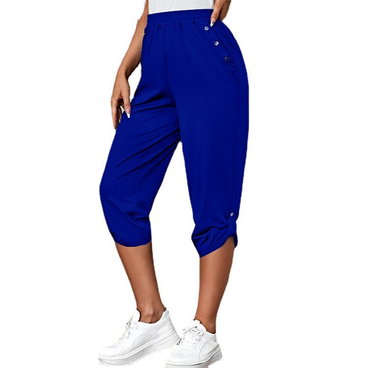 Damen Sportliche Jersey-Hosen