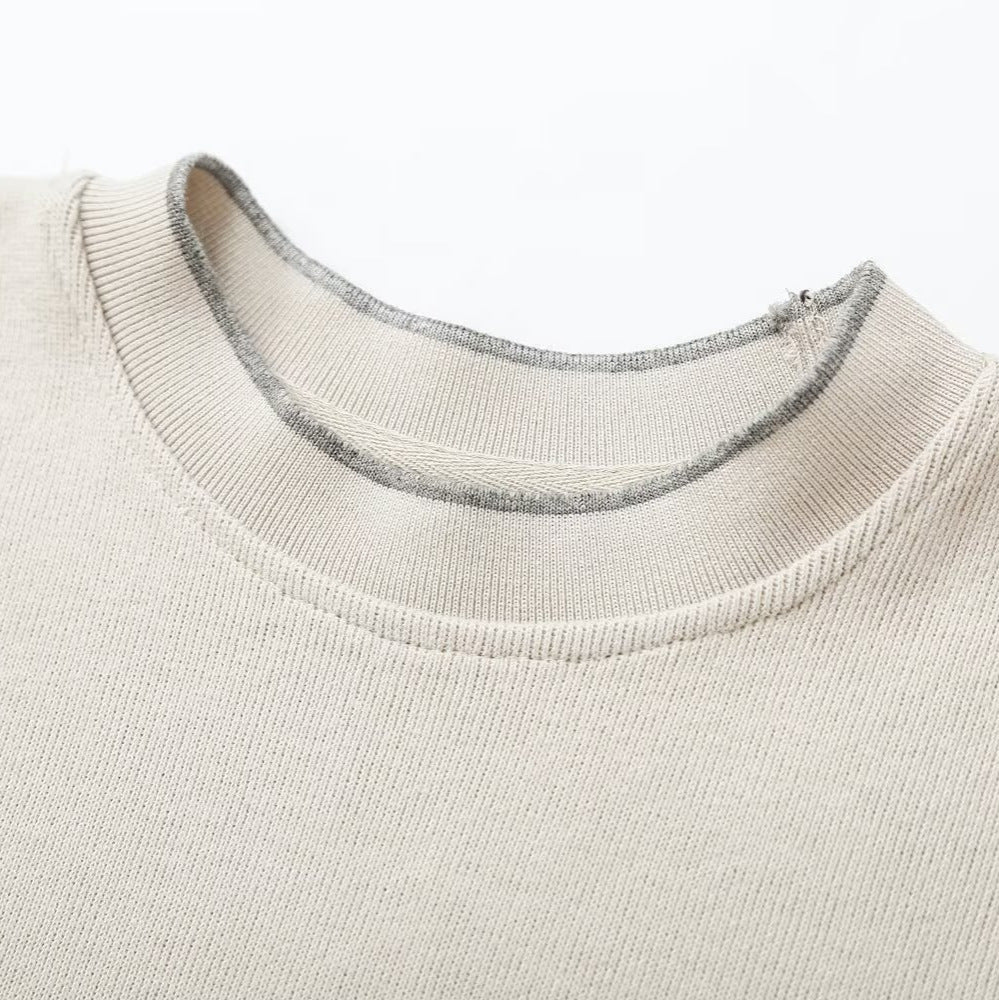 Damen Boxy-Rippstrick-Pullover mit Rundhalsausschnitt Shop Nory