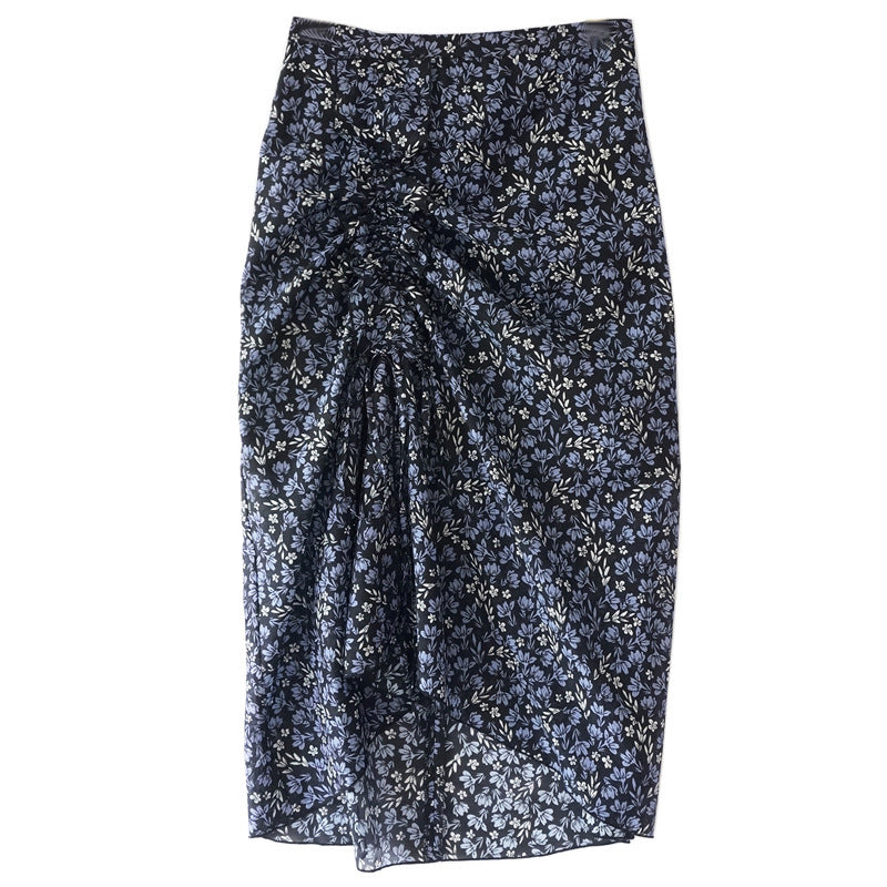 Damen Eleganter Midirock mit drapiertem Design Shop Nory