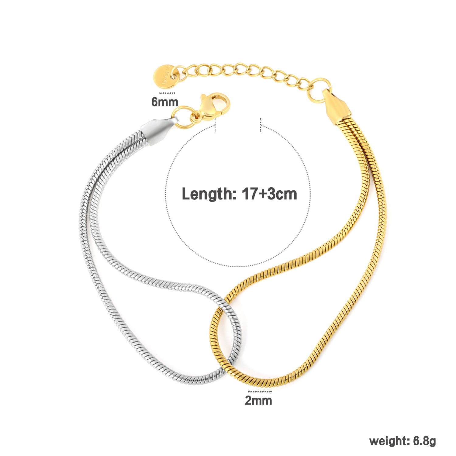 Damen edles Armkettchen mit geschwungenem Design und Perlenakzenten Shop Nory
