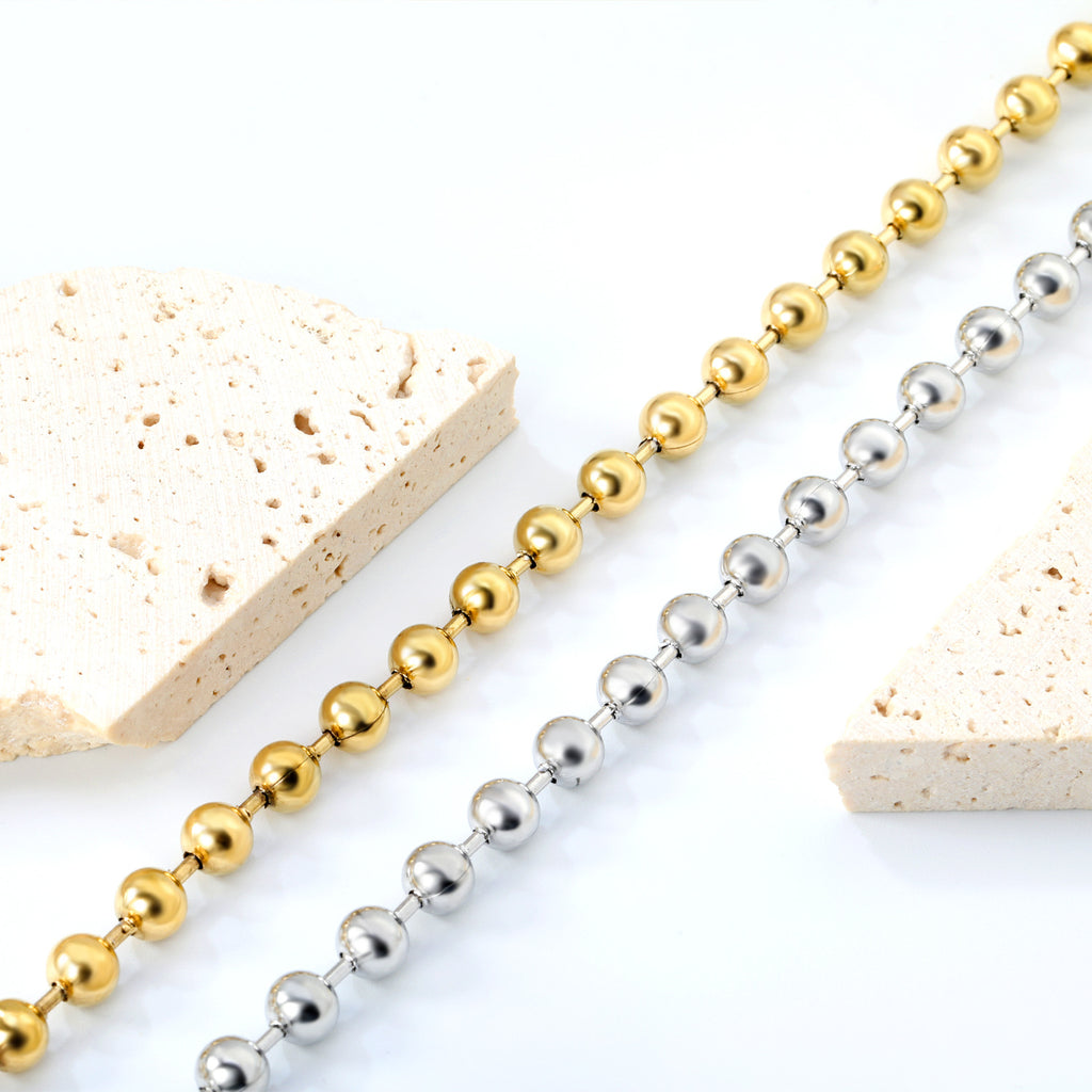 Damen Zart glänzendes Armband mit eleganten Kugel-Design Shop Nory