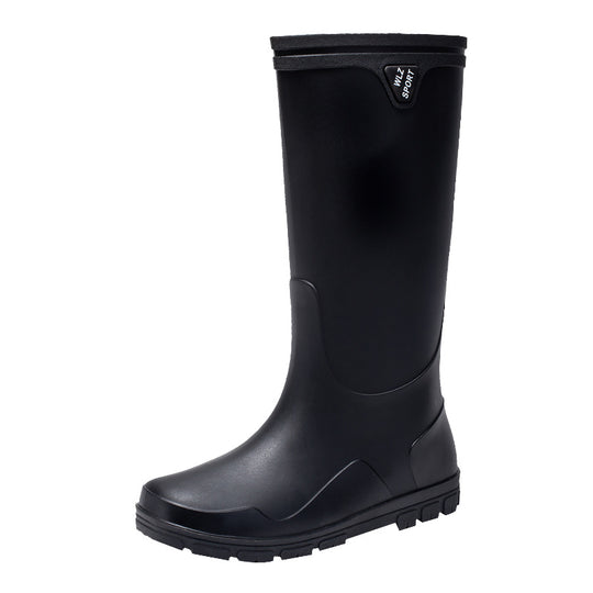 Herren Mittelhohe Wasserdichte Gummistiefel mit kontrastierender Profilsohle Shop Nory