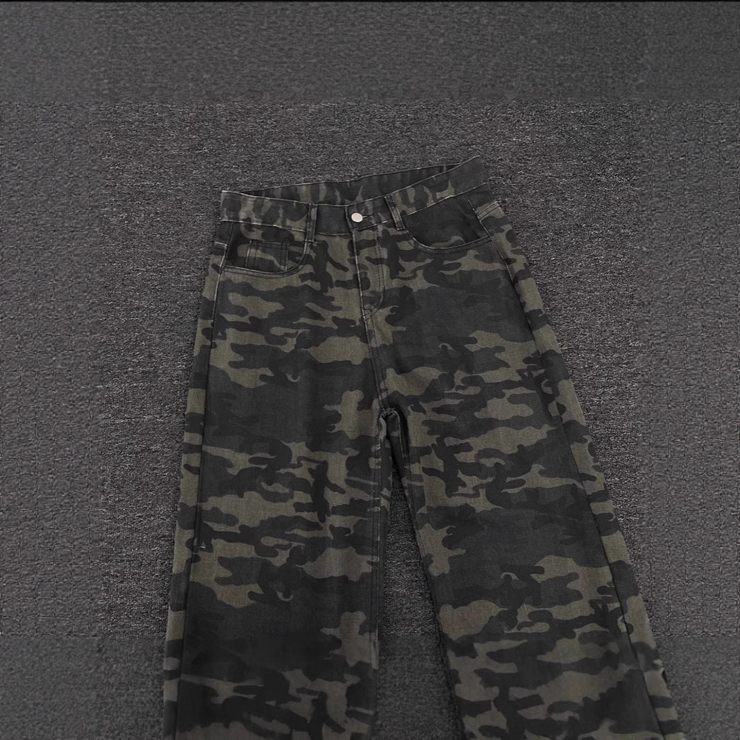 Damen Modische Camouflage Cargo-Hose Shop Nory