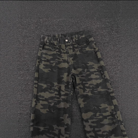 Damen Modische Camouflage Cargo-Hose Shop Nory