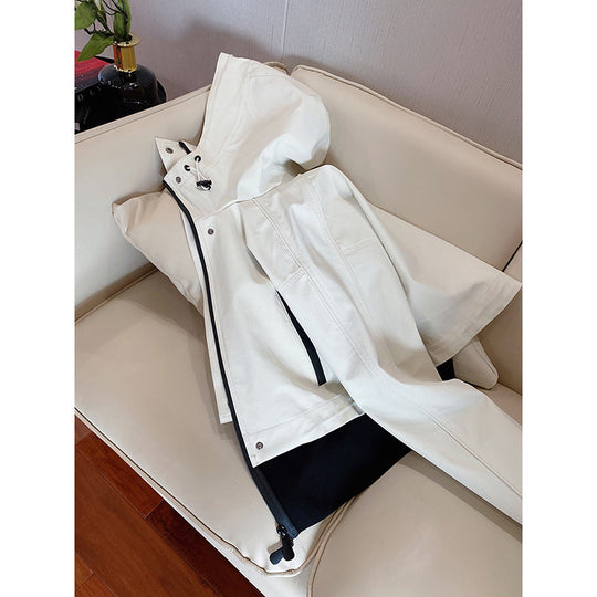 Damen Moderne Übergangsjacke mit extrahohem Kragen Shop Nory
