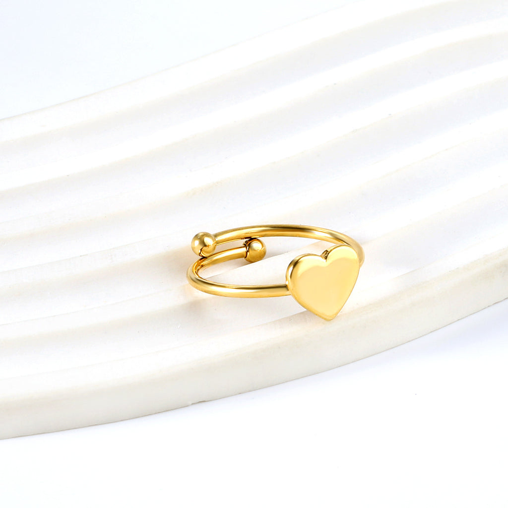 Damen Ring mit romantischem Herz-Design Shop Nory