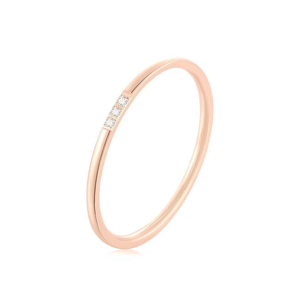 Damen eleganter Ring mit funkelnden Zirkonia-Steinen Shop Nory