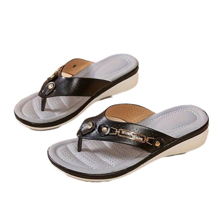 Damen Komfort-Zehentrenner mit ergonomischer Keilsohle Shop Nory