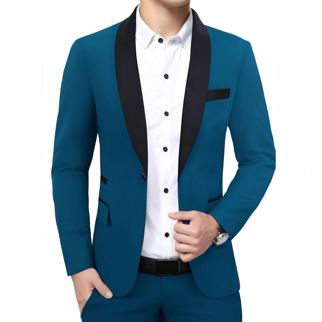 Herren Schmal geschnittenes Abend-Sakko im Smoking‑Stil mit Schalkragen Shop Nory