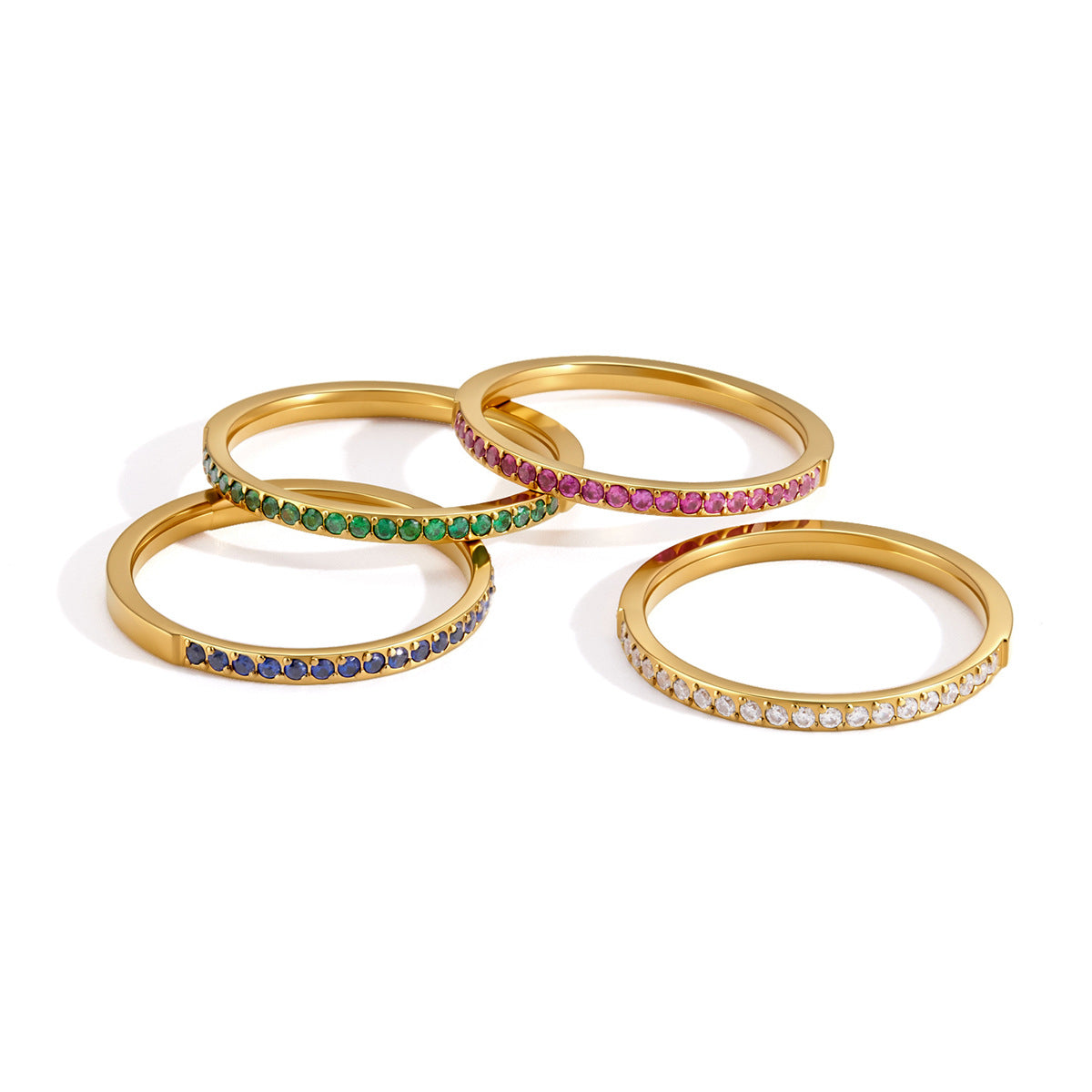 Damen eleganter Schmuckring mit strahlenden Zirkonia Shop Nory