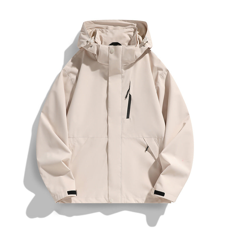 Damen Oversize Softshell-Kapuzenjacke mit Drop-Shoulder, verdeckten Reißverschlüssen und Kordelzug Shop Nory