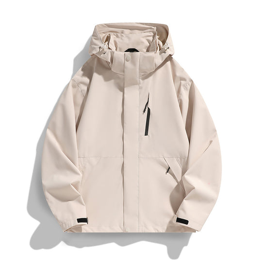 Damen Oversize Softshell-Kapuzenjacke mit Drop-Shoulder, verdeckten Reißverschlüssen und Kordelzug Shop Nory
