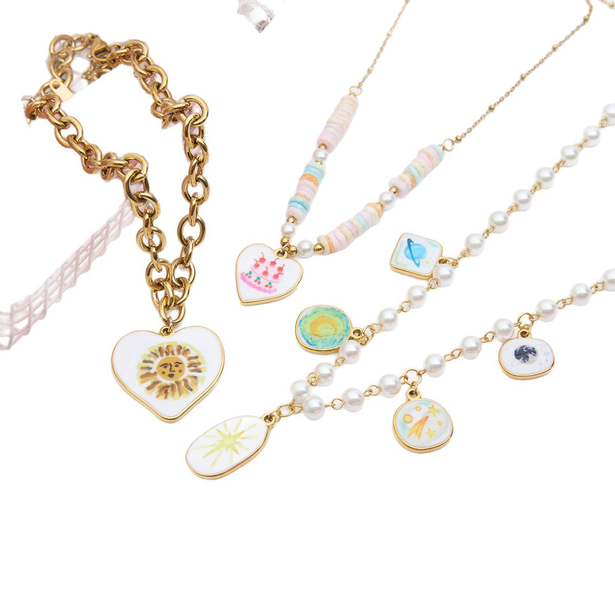 Damen Halskette mit herzförmigem Anhänger und robustem Edelstahl Shop Nory
