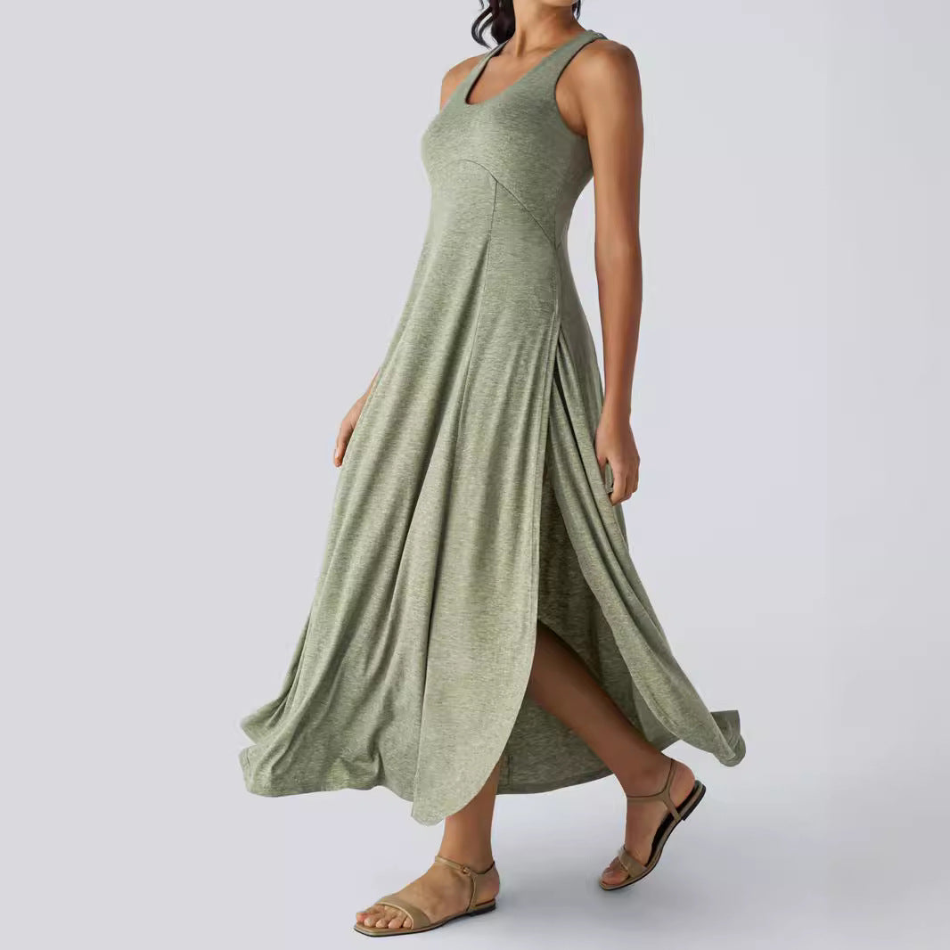 Damen Maxi-Kleid mit fließendem Schnitt und komfortablem Tragegefühl Shopnory