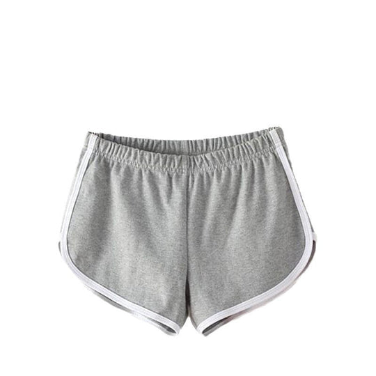 Damen Sportliche Shorts mit elastischem Bund und Kontraststreifen