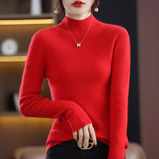 Damen Schmaler Kurzrollkragenpullover in kuscheliger Kaschmir‑Optik mit feiner Rippenstruktur Shop Nory
