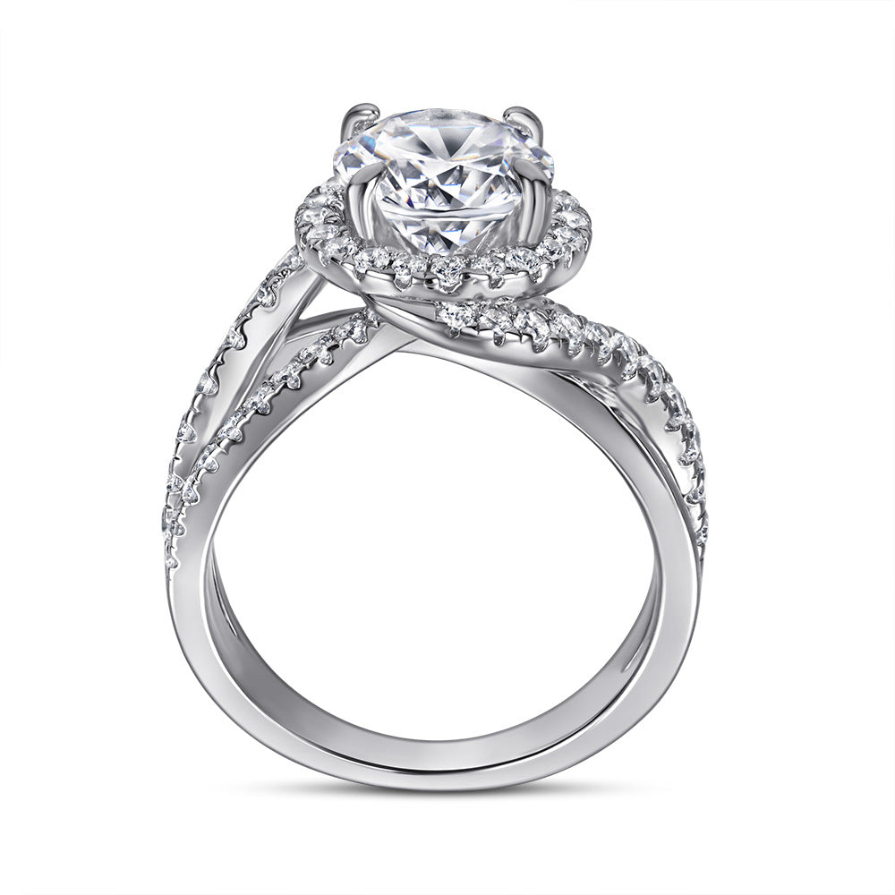 Damen Diamantring mit spiralförmigem Design Shop Nory