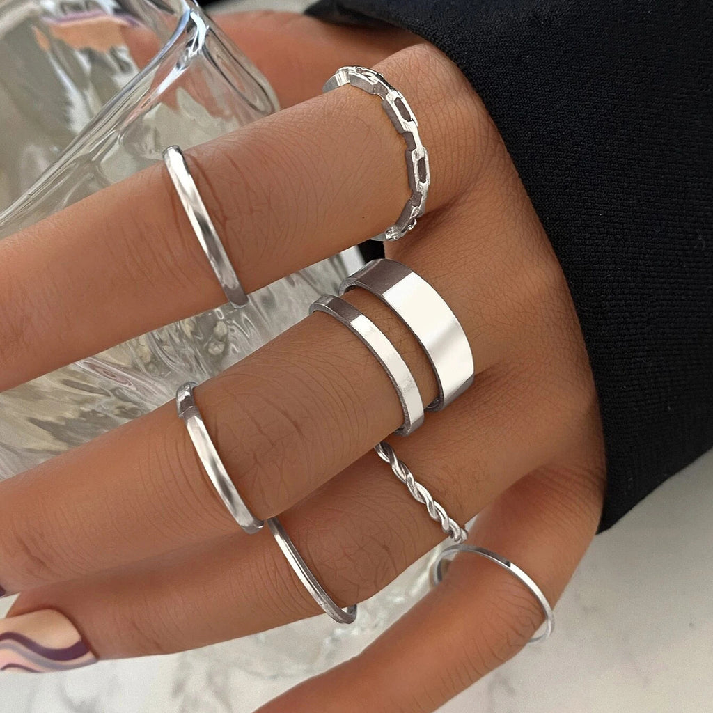 Damen Ring-Set mit eleganten, minimalistischen Designs Shop Nory