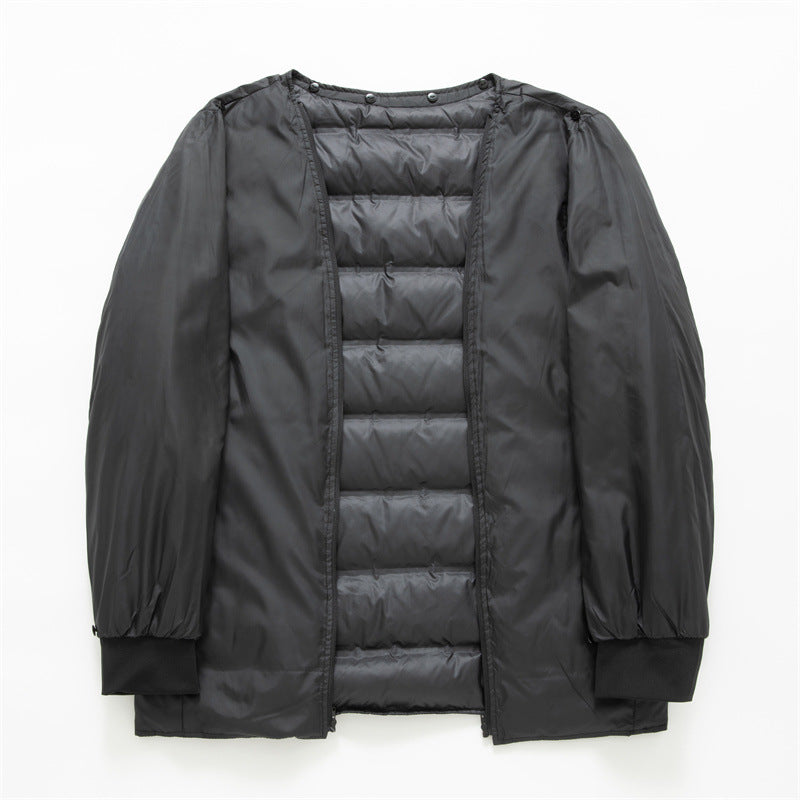 Herren wasserdichter zweilagiger Mantel mit gesteppter Innenjacke und Kapuze Shop Nory
