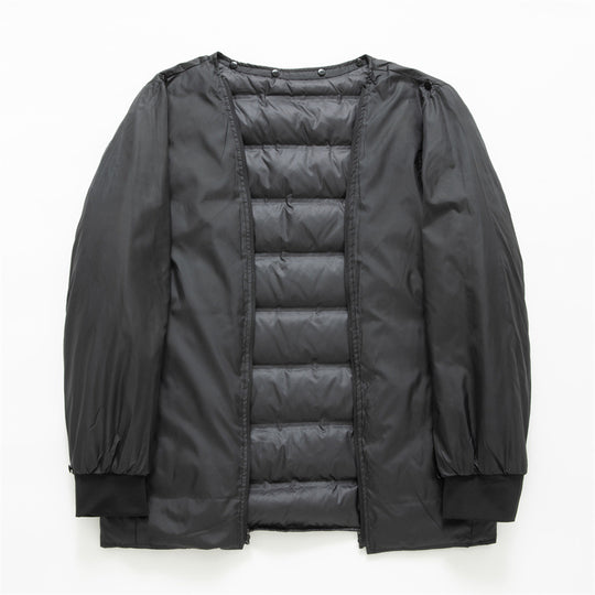 Herren wasserdichter zweilagiger Mantel mit gesteppter Innenjacke und Kapuze Shop Nory