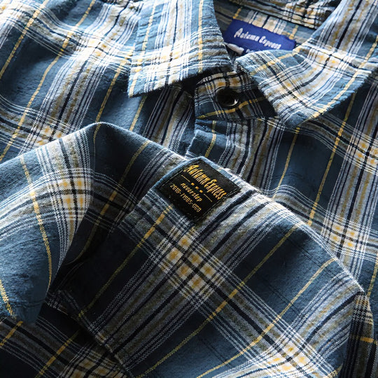 Herren Kariertes Flanellhemd mit Brusttaschen und Regular-Fit Shop Nory