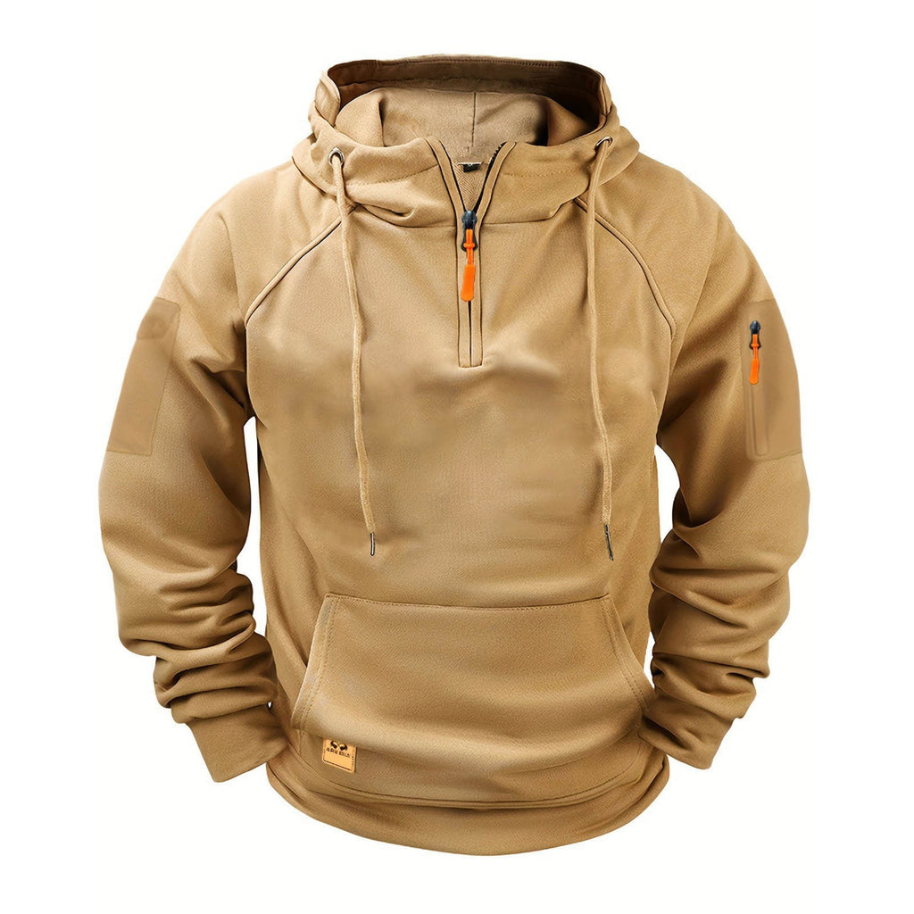 Herren sportlicher Kapuzenpullover mit praktischem Reißverschluss