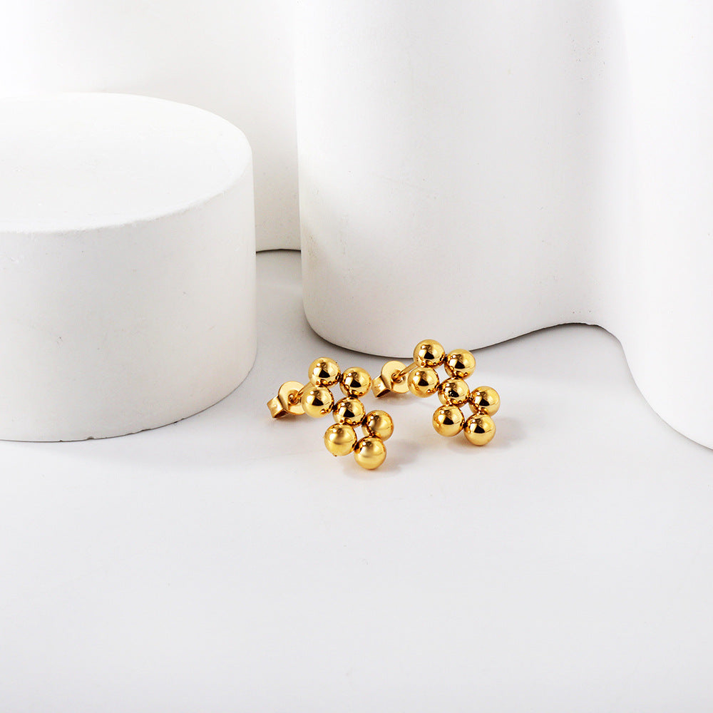 Damen Ohrstecker mit luxuriösem Kugeldesign Shop Nory
