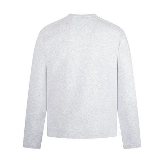 Herren Langarmshirt mit Rundhalsausschnitt aus meliertem Baumwollmix Shop Nory