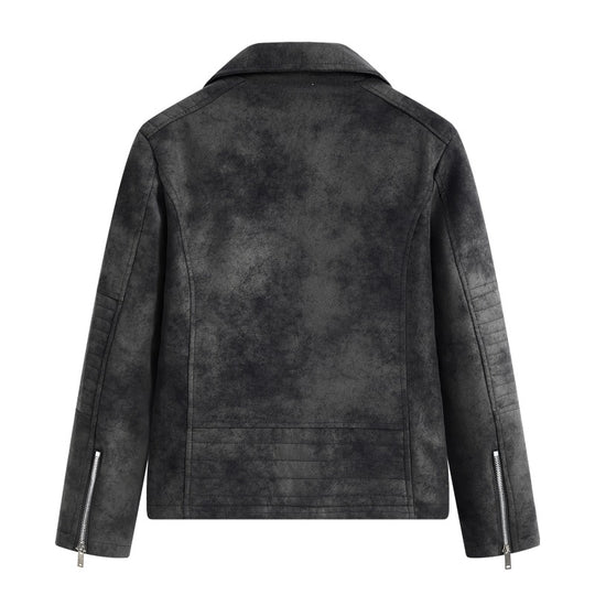 Herren Modische Kunstleder-Blousonjacke Shop Nory