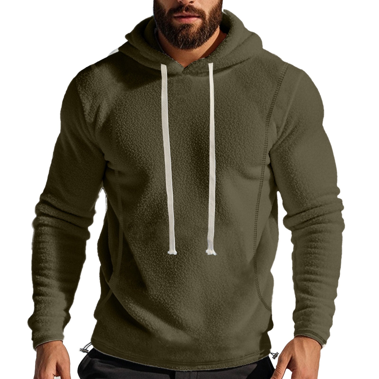 Herren Hochwertiger Fleece-Hoodie mit praktischer Kängurutasche und stylischem Design