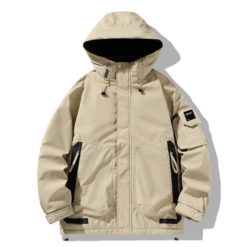 Herren Multifunktionale wetterfeste Parka mit Kapuze Shop Nory
