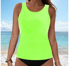 Damen Tankini-Oberteil mit Raffung