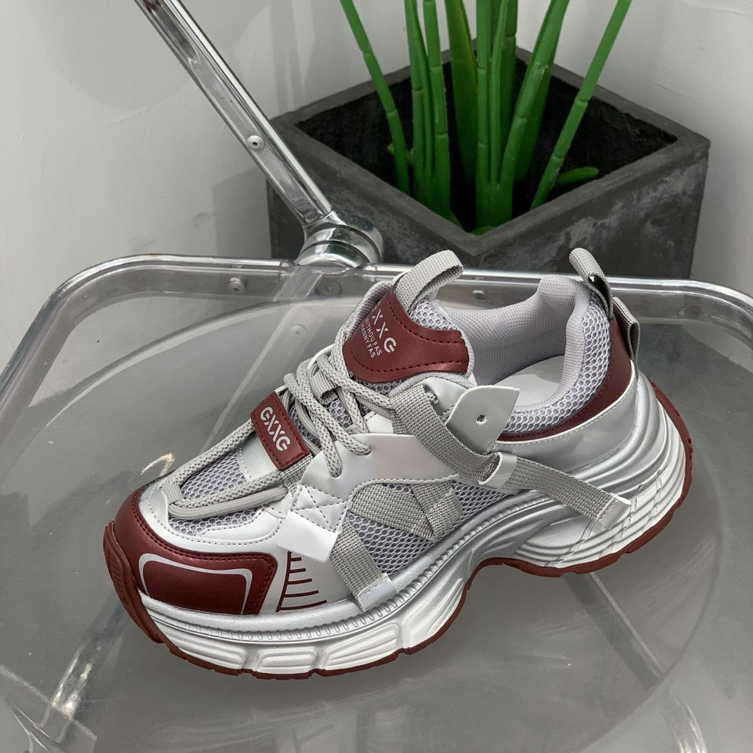 Damen Futuristische Wedge-Chunky-Sneaker mit Mesh‑Einsätzen und verstärkter Profilsohle Shop Nory