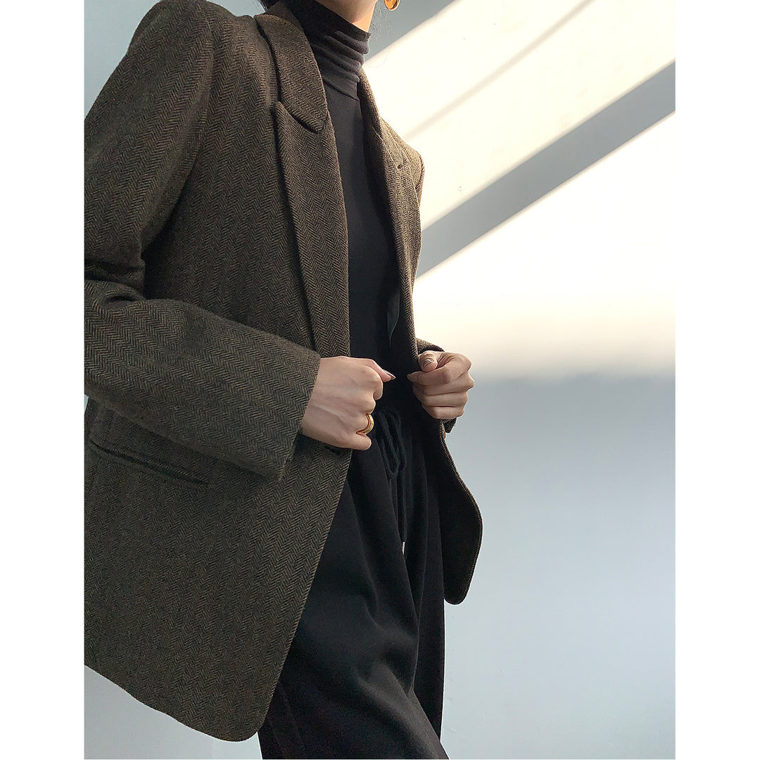 Damen Eleganter Wollblazer Shop Nory