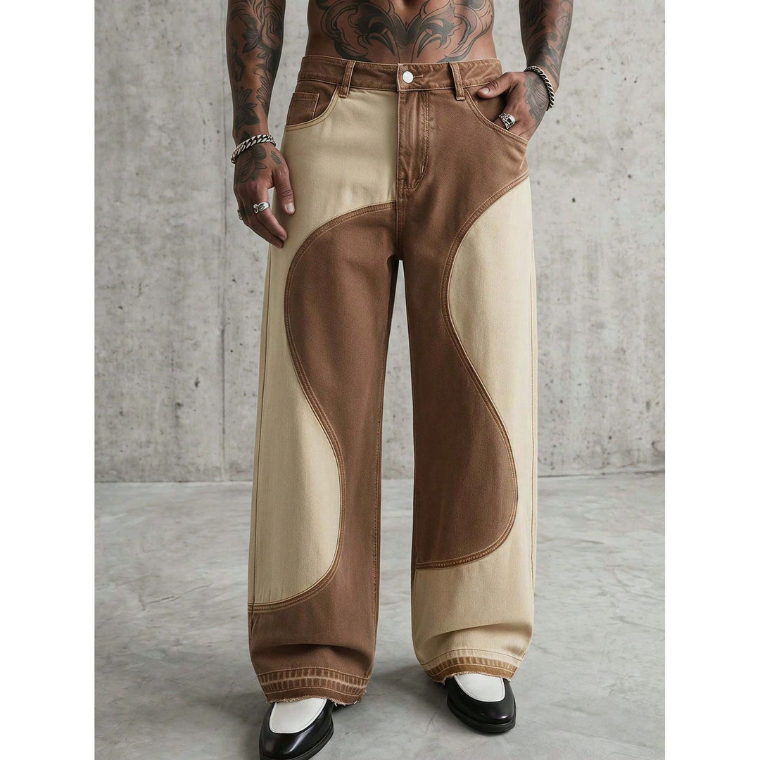 Herren Weit geschnittene Designer-Jeans Shop Nory