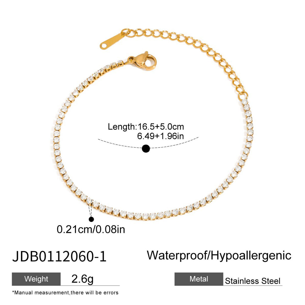 Damen elegante und hypoallergene Halskette mit buntem Kristalldesign Shop Nory