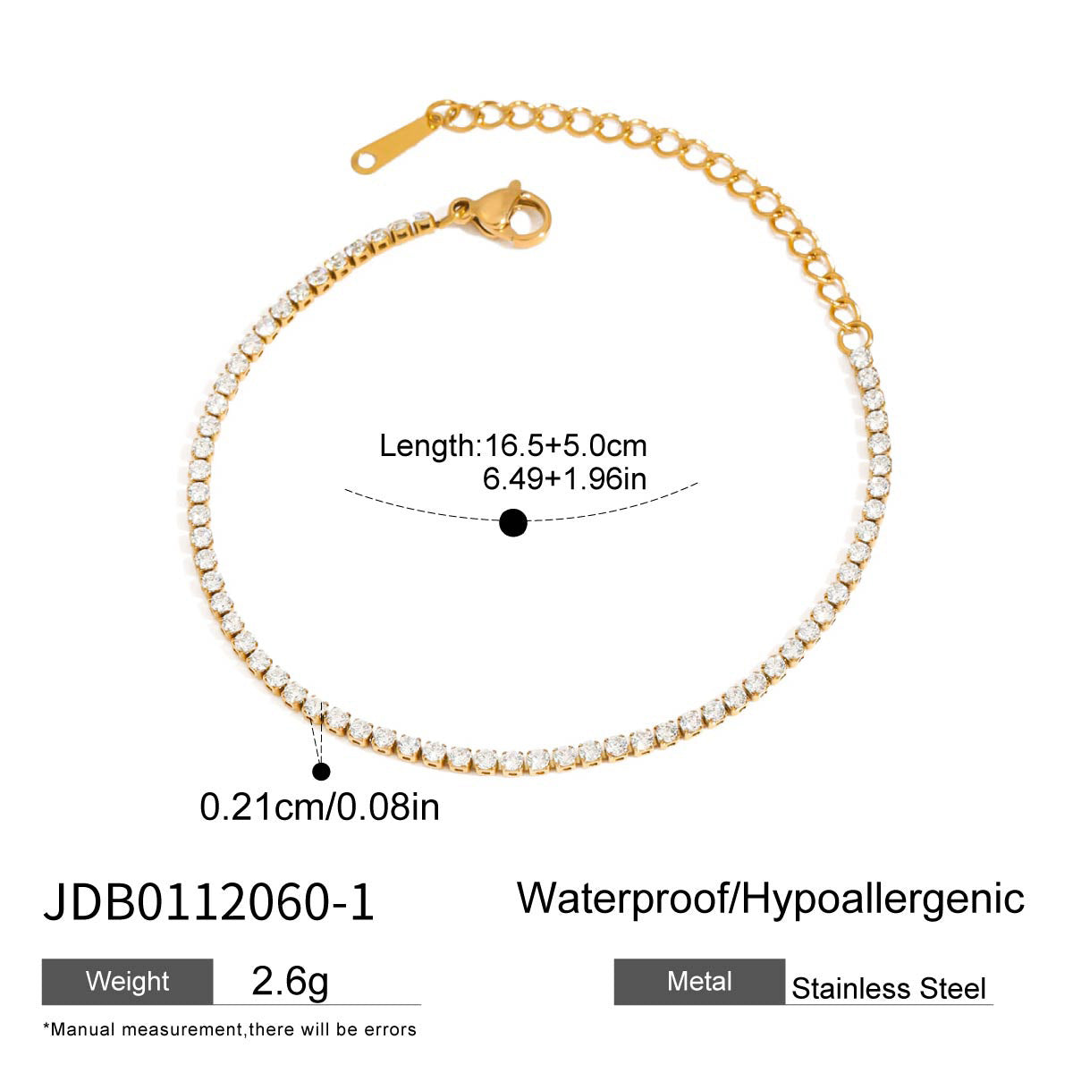 Damen elegante und hypoallergene Halskette mit buntem Kristalldesign Shop Nory