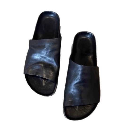 Damen Komfortable Slipper mit geschmeidiger Lederoberfläche und ergonomischem Fußbett