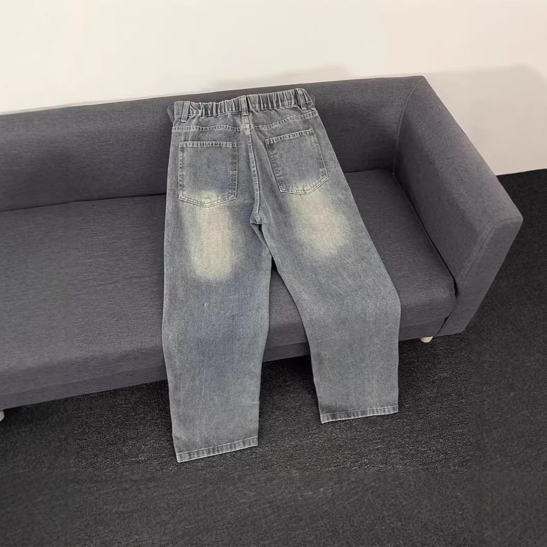 Damen Modische Jeans mit kreativem Grafikdruck Shop Nory