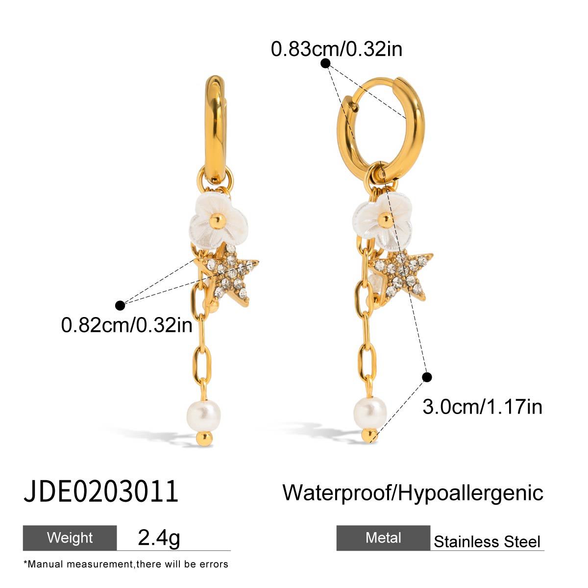 Damen Ohrhänger mit luxuriösem Schmetterlingsdesign und hypoallergener Edelstahlverarbeitung Shop Nory