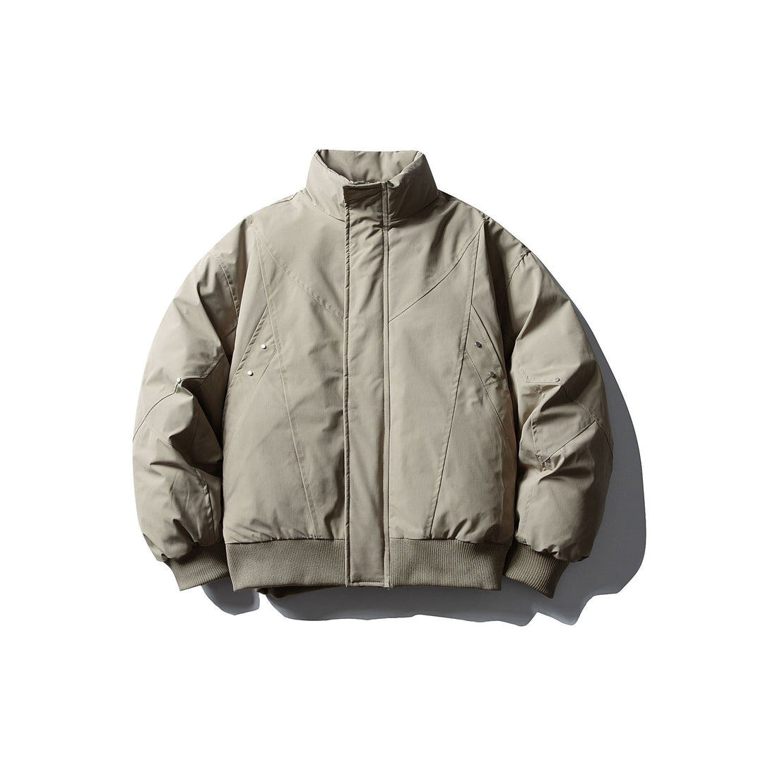 Herren Kurzboxy Thermo-Bomberjacke mit geometrischer Steppung und hohem Stehkragen Shop Nory