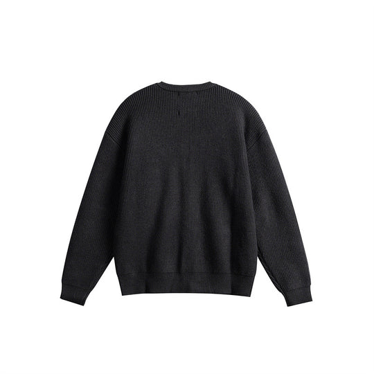 Damen Oversize-Rippenstrick-Cardigan mit Rundhals und durchgehender Knopfleiste Shop Nory