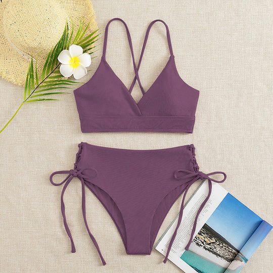 Damen Triangel-Bikini mit raffinierter Raffung Shopnory