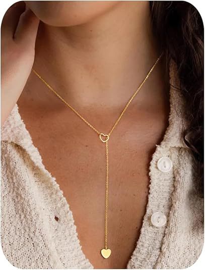 Damen mehrlagige Halskette mit minimalistischen Anhängern Shop Nory