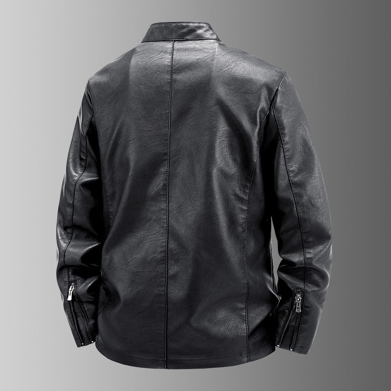 Herren Hochwertige Kunstlederjacke Shop Nory